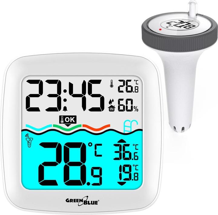Greenblue Pool thermometer with GB216 weather station