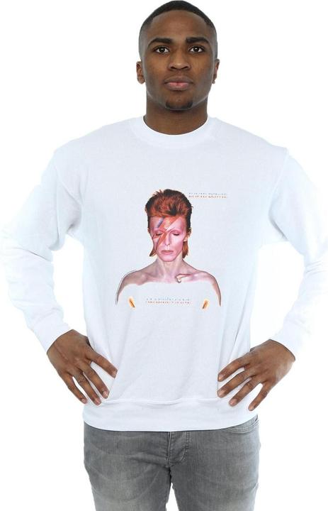 Actual product image David Bowie Mens Aladdin Sane Version Sweatshirt (L)