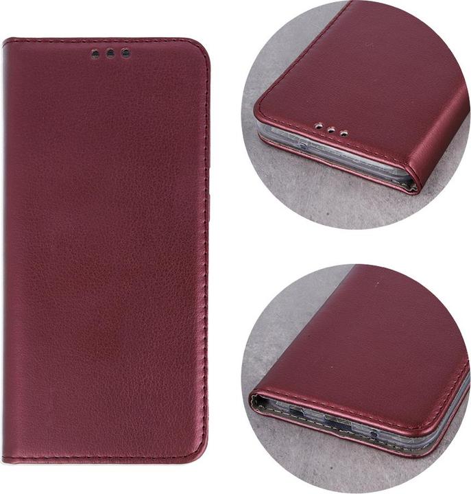 Produktbild OEM Smart Magnetic Etui für Motorola Moto G84 burgunderrot (Motorola Moto G84)