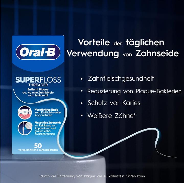 Produktbild Oral-B Threader Zahnseide 50 Fäden Zahnseide (15 m)