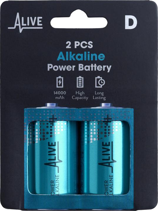Produktbild Batterie Alkaline (2 Stk., D, 14000 mAh)