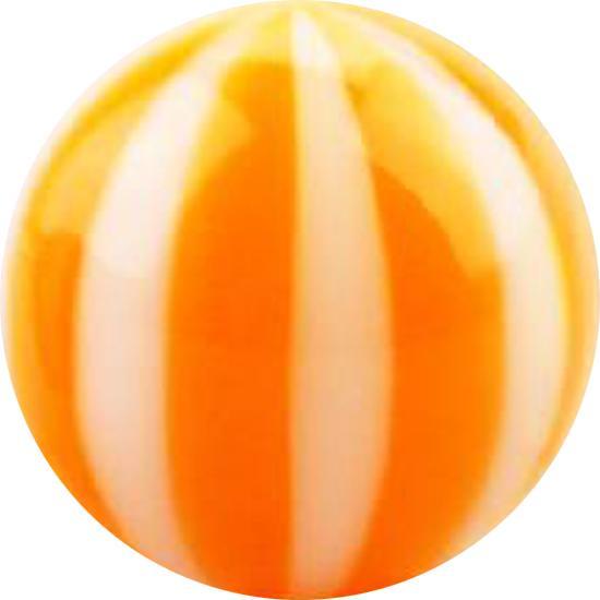 Actual product image Star Piercing Ball with twist orange (without brass, Acrylic)