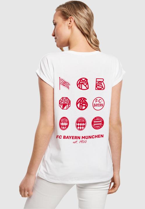 Actual product image FC Bayern München Ladies Logo Red History Extended Shoulder Tee - 116453 (3XL)