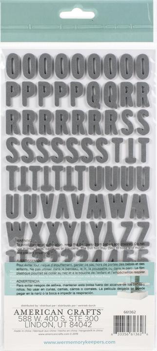 Image du produit We R Memory Keepers 3D-sticker Alphabet grand, Mold Press