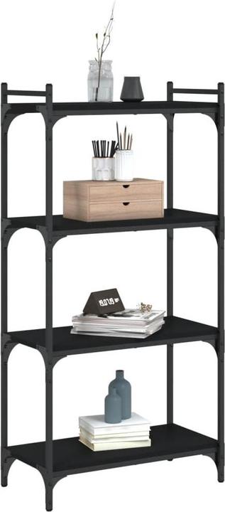 Produktbild VidaXL Bücherregal 4 Böden Schwarz 60x30x120 cm (60 x 30 x 120 cm)