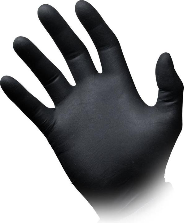 Immagine prodotto Ampri PURACOMFORT BLACK, guanto da esplorazione in nitrile, senza polvere, nero, taglia S (S)
