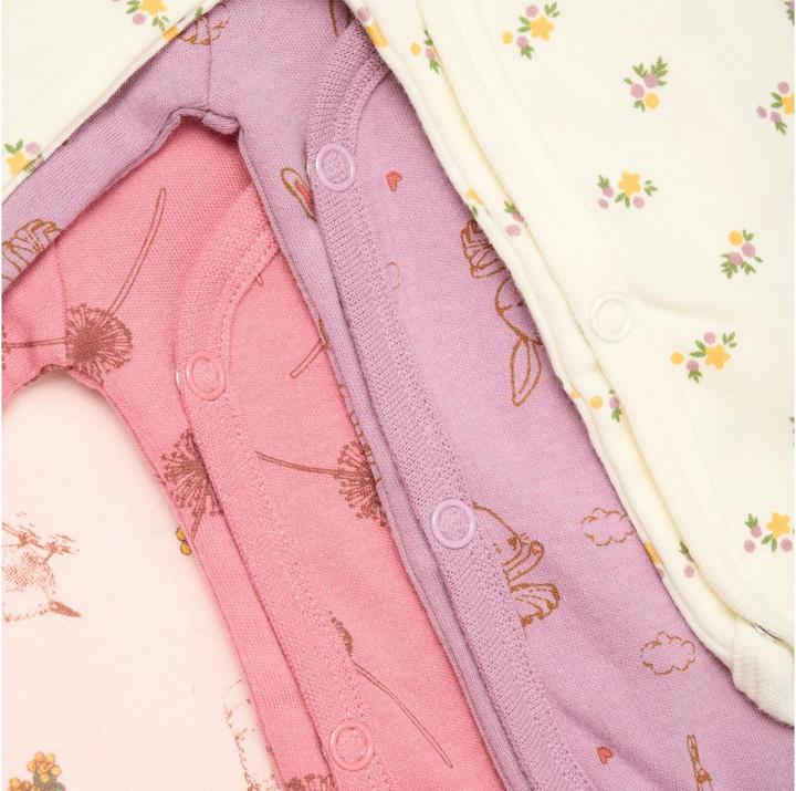 Image du produit Pippi Body à langer manches longues (lot de 4) Dusty Rose Gr. 74 (74)