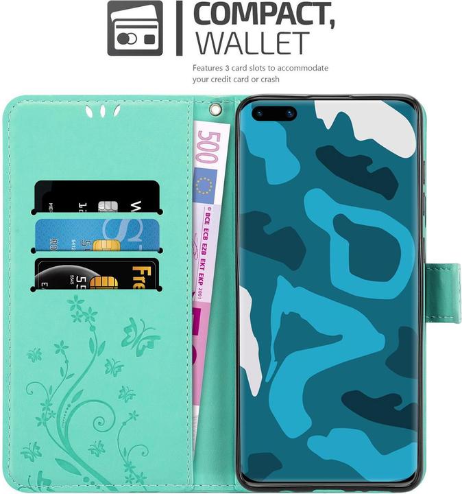 Productafbeelding Cadorabo Bloemen Boekomslag (Huawei P40 Pro)