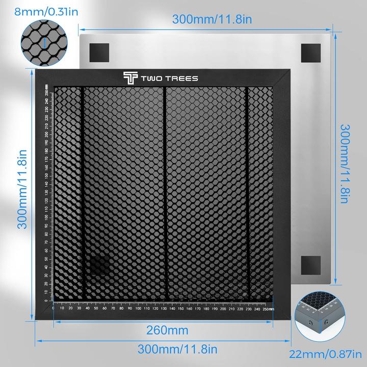 Actual product image Twotrees Wabentisch für Laser Graviermaschine