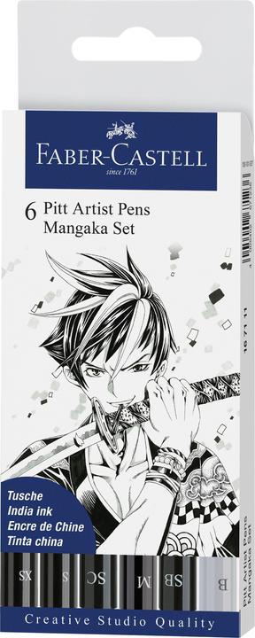 Immagine prodotto Faber-Castell manga mangaka (Nero, 6 x)