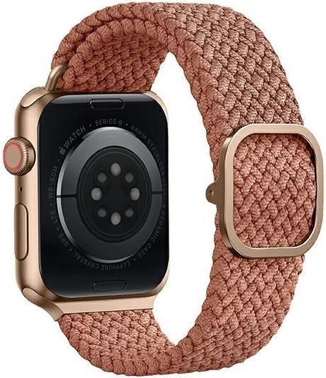Actual product image Uniq pasek Aspen Apple Watch 44424549 mm Series 45678SESE2Ultra Braided rozowygr (45 mm, 44 mm, 42 mm, 49 mm, Fabric)