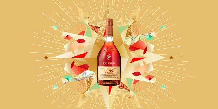Immagine prodotto Rémy Martin 1738 ACCORD ROYAL Cognac Fine Champagne 40% Vol. 0,7l in confezione regalo con shaker (1 x 70 cl)