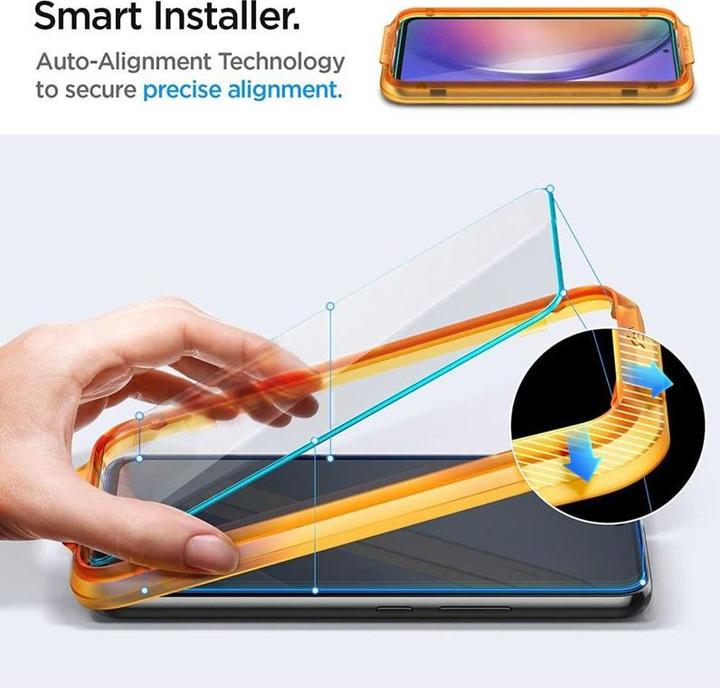 Produktbild Spigen Gehärtetes Glas Alm Glas.Tr 2er-Pack Galaxy A54 5g Klar (1 Stück, Samsung Galaxy A54 5G)