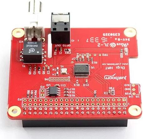 Actual product image Justboom Digi HAT for the Raspberry Pi