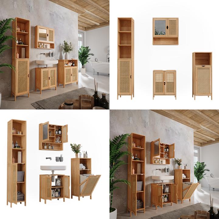 Produktbild Vichy Badmöbel-Set Liora, Bambus, 4 Teile