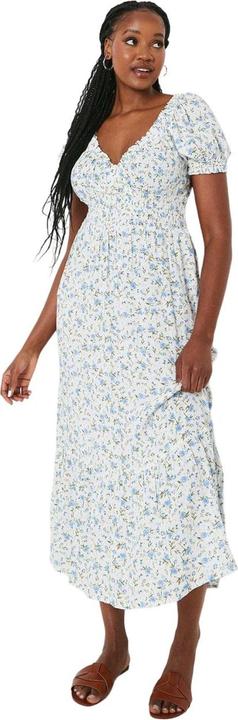 Actual product image Dorothy Perkins Womens/Ladies Ditsy Print Shirred Waist Midi Dress (42 D)