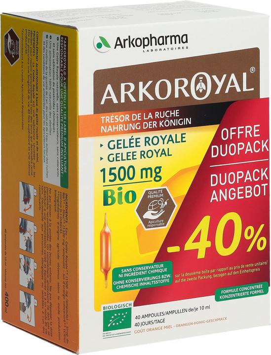 Arkopharma Arkoroyal Bio Gelée Royal Ampullen 1500mg (20 Stück, Ampulle, 1040 g)