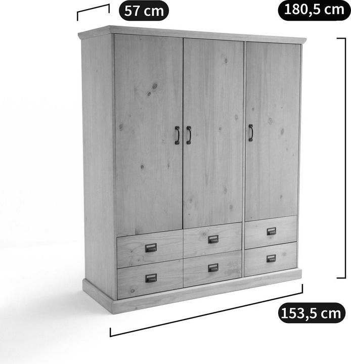 Produktbild La Redoute Interieurs Lindley (153.5 x 57 x 180.5 cm)