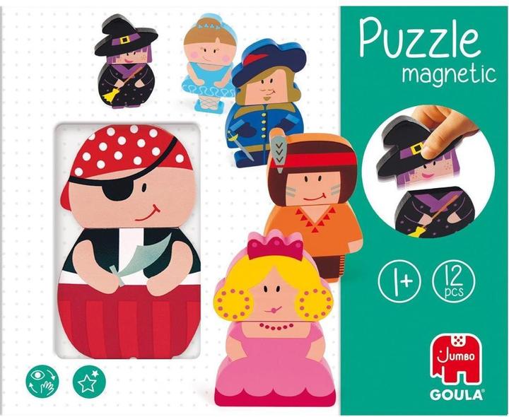 Produktbild Goula Magnetisches Puzzle Charaktere (12 Teile)