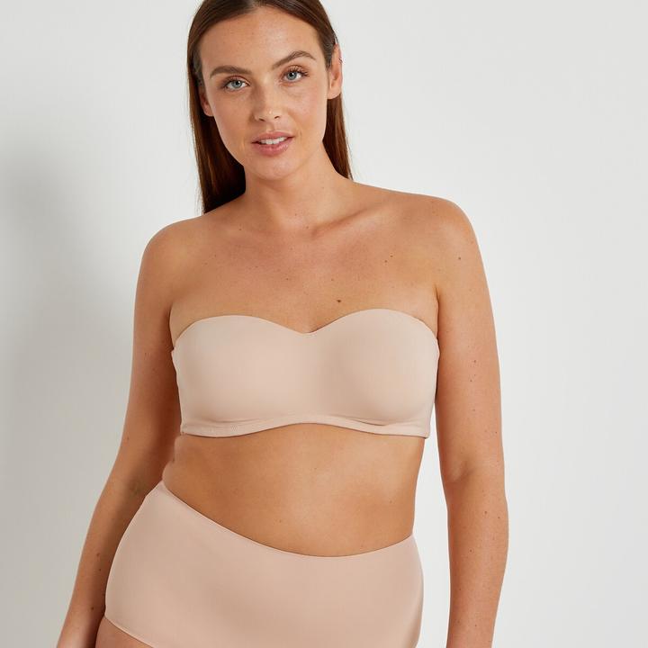 Image du produit La Redoute Collections Soutien-gorge bandeau en microfibre (105 F)