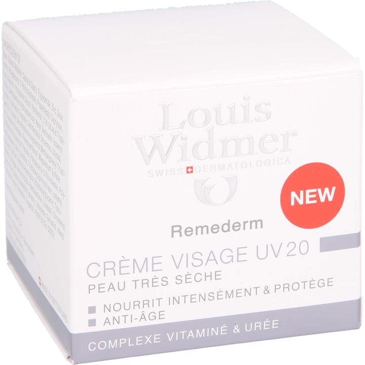 Produktbild Louis Widmer Remederm Gesichtscreme UV parfümiert (50 ml, Tagescreme, SPF 20)