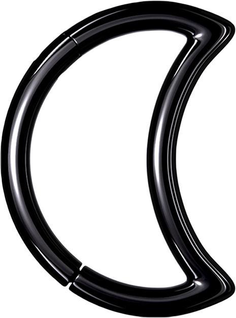 Immagine prodotto Star Piercing Anello a micro segmenti pieghevole luna nera (senza ottone, Acciaio chirurgico 316L)