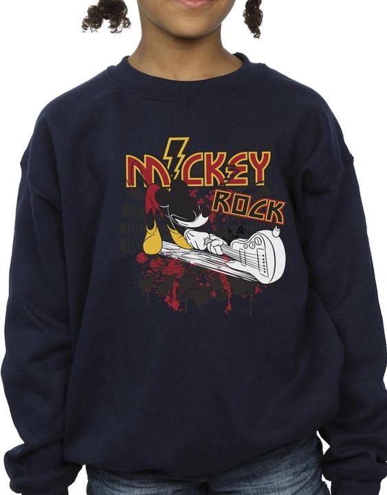 Immagine prodotto Disney Mickey Mouse Smash Guitar Rock Felpa Ragazze (140, 146)