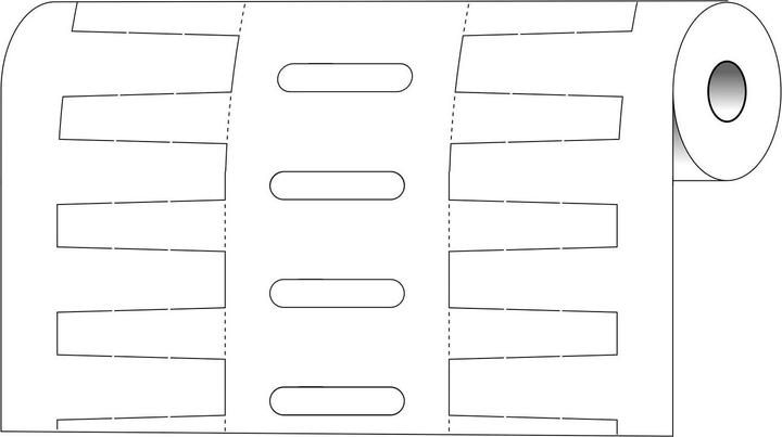 Immagine prodotto Brady BPT-105U-7596-5, Inserti Durasleeve, polietilene, bianco, opaco, 15,00 x 4,10 mm, non adesivo