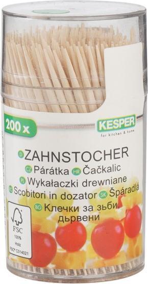 Image du produit Kesper Cure-dents FSC en boîte transparente 6,5 cm (200 x)