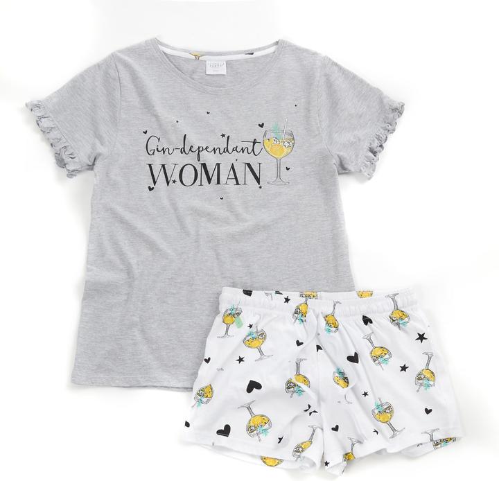 Immagine prodotto Slumber Party Pigiama corto donna/donna Gin-dipendente (M)