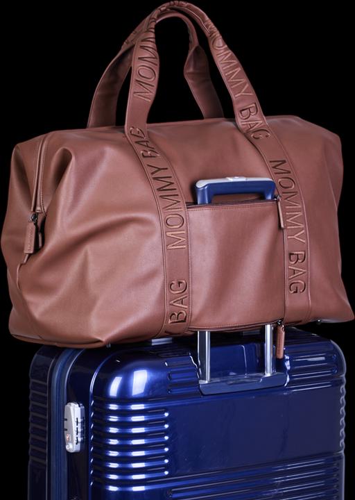 Immagine prodotto Childhome Borsa fasciatoio borsa mamma firmata in pelle marrone scuro