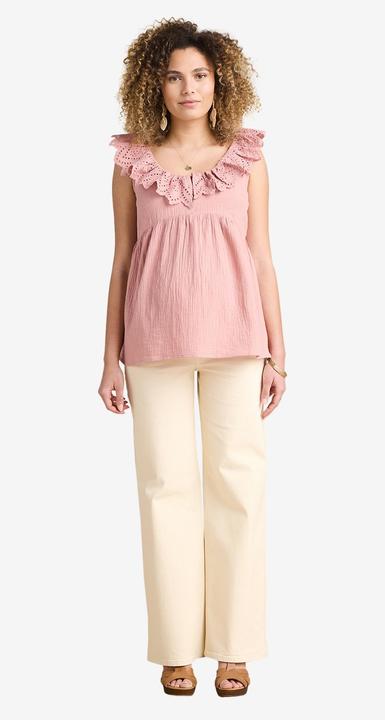 Produktbild Envie de Fraise Musselinbluse mit Lochstickereien für Schwangerschaft und Stillzeit (38)