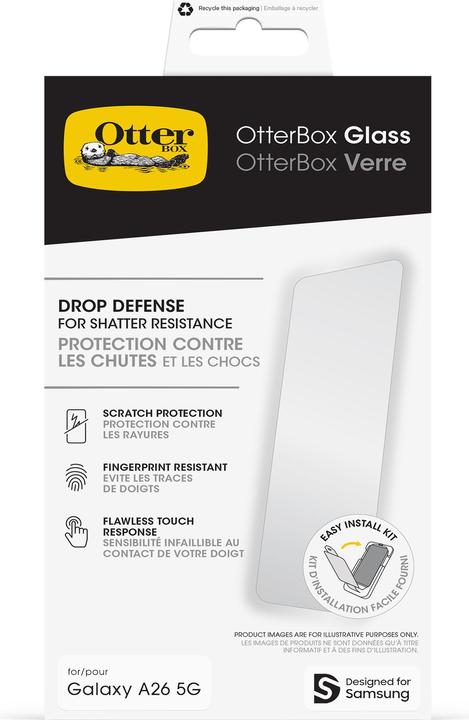 Productafbeelding OtterBox Screen Protector Glass (1 Stuk, Samsung Galaxy A26)