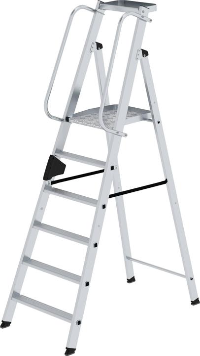 Image du produit Munk Escabeau en aluminium avec grande plate-forme. (Échelle à plate-forme, 129 cm)