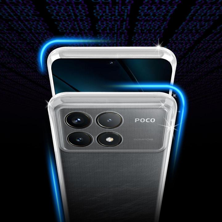 Actual product image Cadorabo Bumper Case for Xiaomi Poco F6 Pro TPU Ultra Slim AIR (Xiaomi Poco F6 Pro)