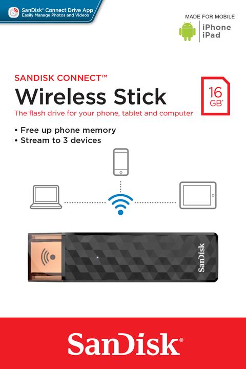Produktbild SanDisk Connect Wireless Stick (16 GB, USB 2.0)