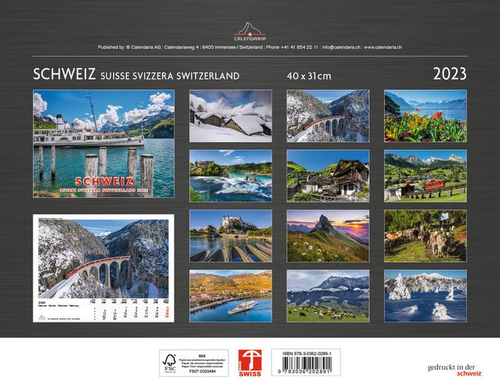 Actual product image Switzerland (40 x 31 cm, Soft cover, German)