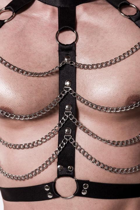 Actual product image Grey Velvet 3-piece necklace set with string (M)