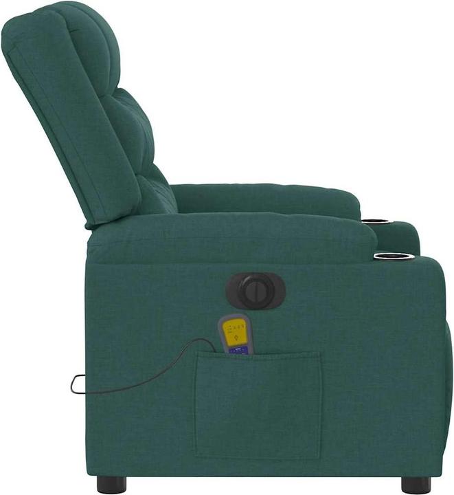 Produktbild VidaXL Massagesessel Dunkelgrün Stoff