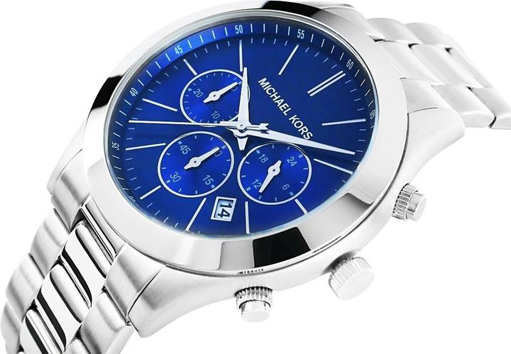 Actual product image Michael Kors Slim Runway (Analogue wristwatch, Chronograph, 44 mm)