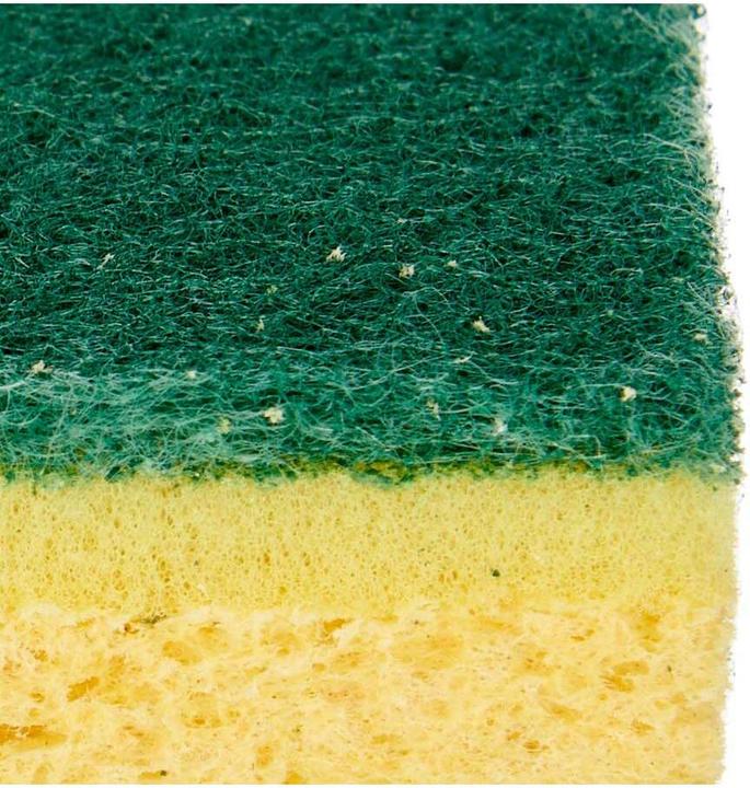 Produktbild Natec Scheuerschwämme-Set Gelb grün Cellulose Abrasive Faser 10,5 X 6,7 X 2,5 cm (2 Stk.)
