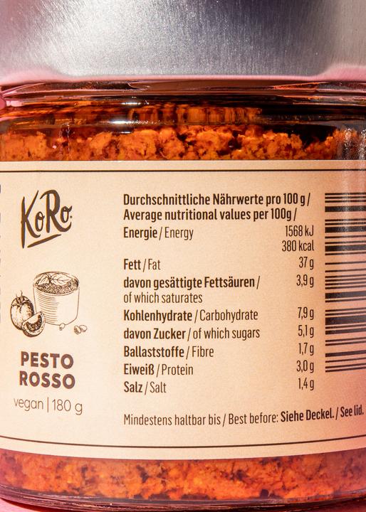 Produktbild KoRo Rotes Pesto mit Tomatenmark (1080 g)