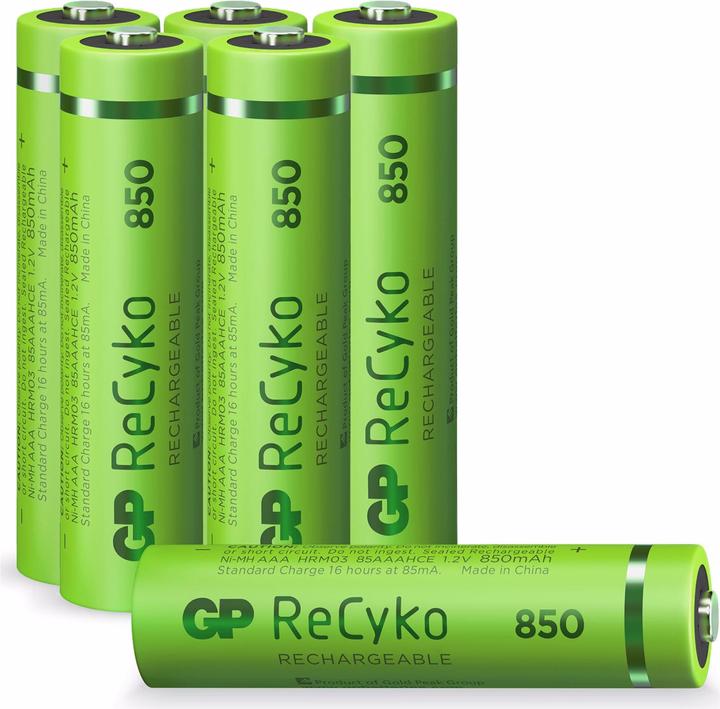 Actual product image GP Batteries ReCyko (6 pcs., AAA, 850 mAh)