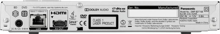 Actual product image Panasonic Dmp-Bdt168 (1 GB, Bluray Player)