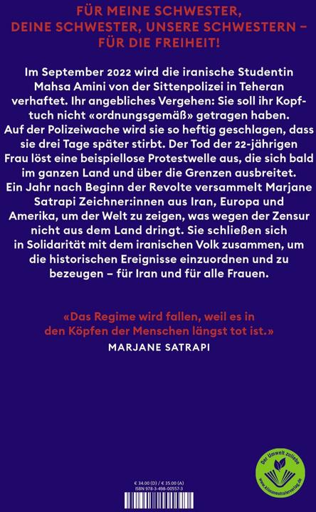 Image du produit Frau, Leben, Freiheit (Allemand, Lewis Trondheim, Sarah Pasquay, Hainer Kober, Marjane Satrapi, Joann Sfar, 2023)