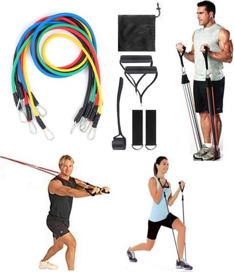 Image du produit Gym Universe Kit de bandes de fitness Resistance avec 11 pièces (Léger)