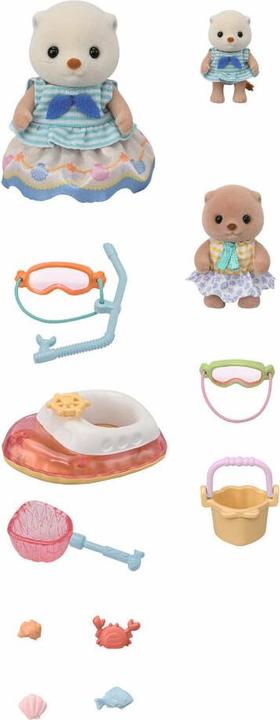 Actual product image Sylvanian Families Sea otter snorkel playset