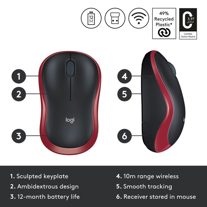 Productafbeelding Logitech M185 (Draadloze)