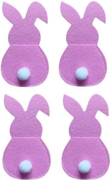 Produktbild MU Style Easter Cutlery Series Bestecktaschen Osterhase (4er Set) (1 x)