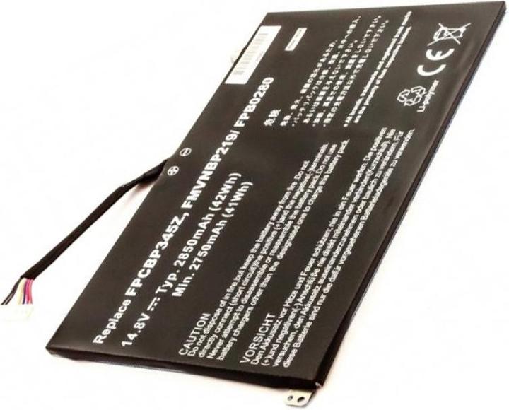 Fujitsu Battery FMVNBP219, FPB0280, FPCBP345Z (4 Cells, 2850 mAh)